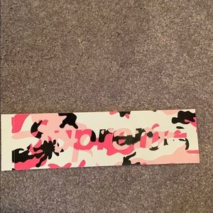 Supreme pink camo sticker